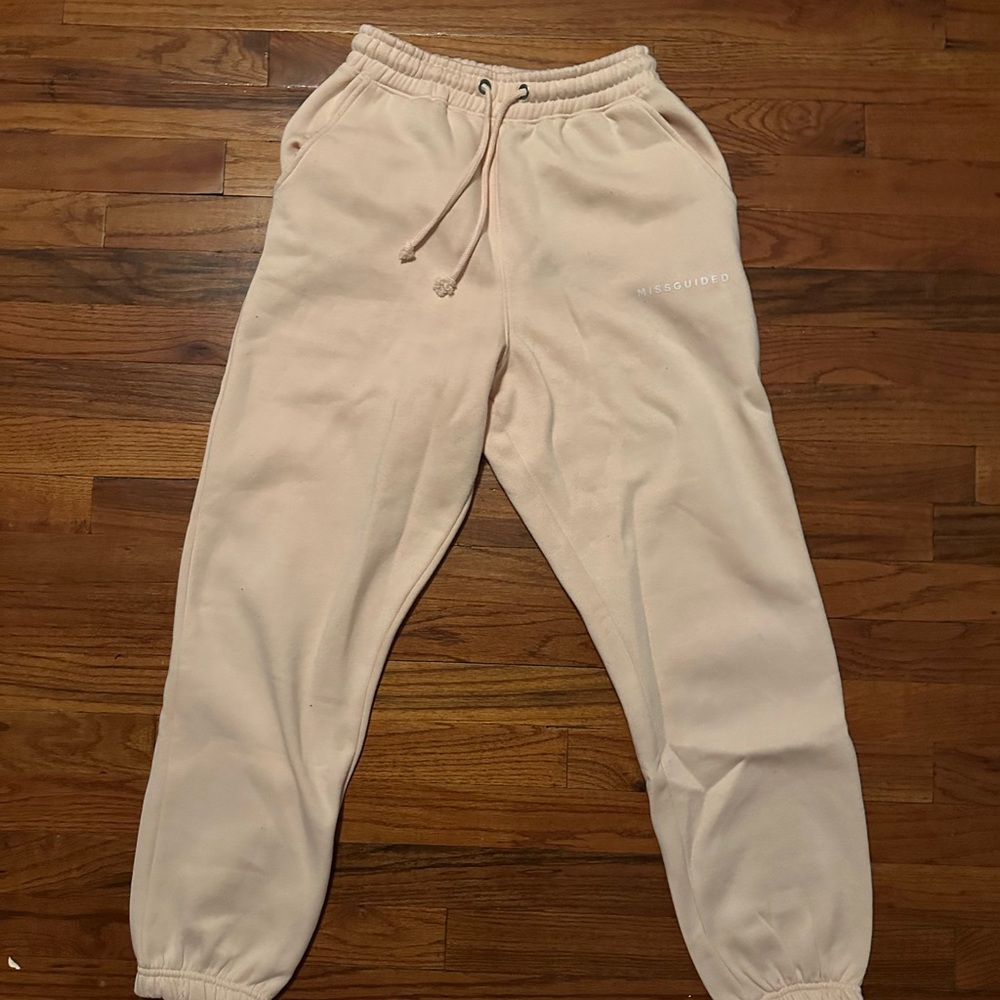 Missguided Light Pink Joggers